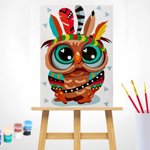 Tapybos rinkinys (20x30): Owl - The Indian