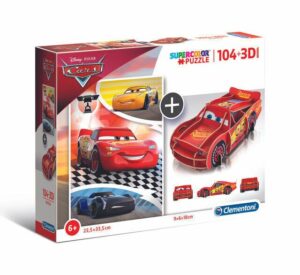 Puzzle model Cars (104+3D)