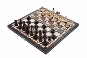 Mediniai šachmatai ir šaškės Royal 35x35cm, 62mm
