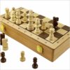 Mediniai šachmatai (magnetiniai), 29,5x29,5cm extra