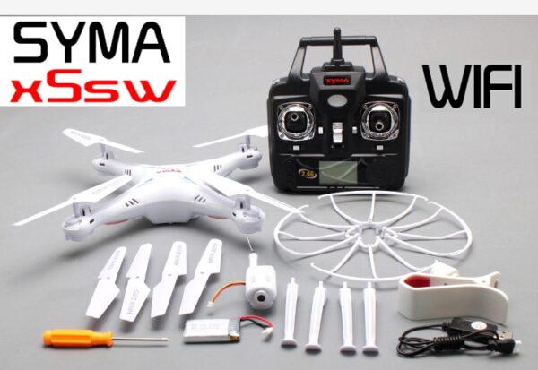 Dronas SYMA X5SW 4CH su FPV kamera