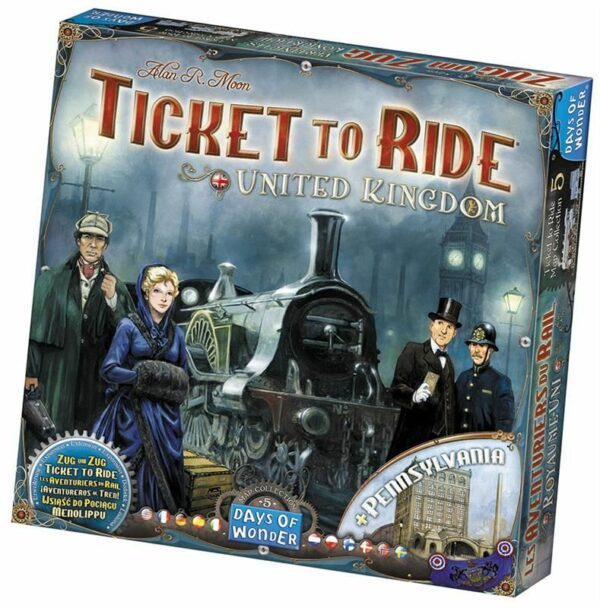 Ticket to Ride papildymas: United Kingdom & Pennsylvania