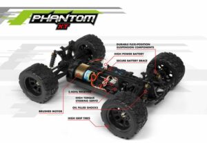 Phantom XT  4WD 1/10 Brushed Electric Monster Truck