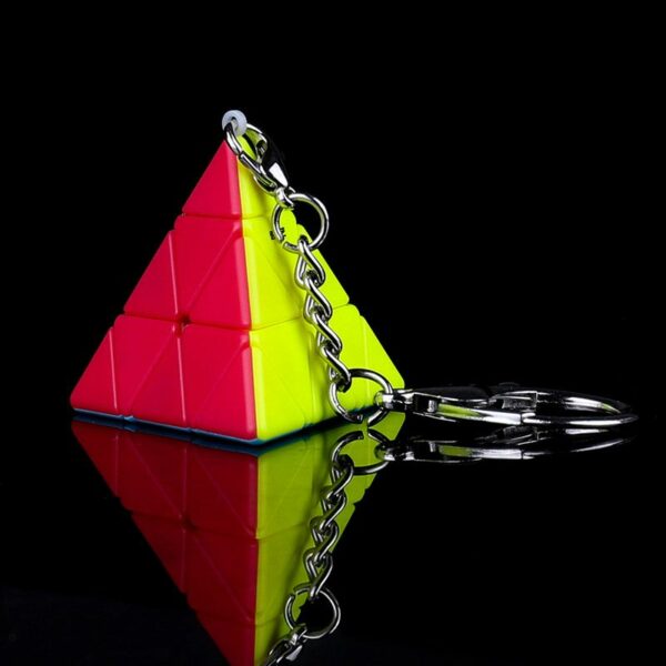Rubiko kubas Pyraminx Keychain