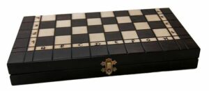 Wooden chess and backgammon 35x35 cm, 66 mm