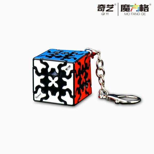 Rubiko kubas Gear 3x3 Keychain
