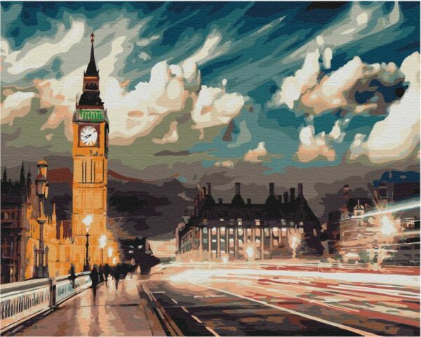 Tapybos rinkinys "Twilight over London"  (50cm x 40cm)
