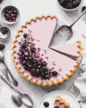 Paint by numbers „Blackberry pie“  (50cm x 40cm)