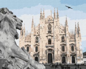 Tapybos rinkinys "Milan cathedral"  (50cm x 40cm)