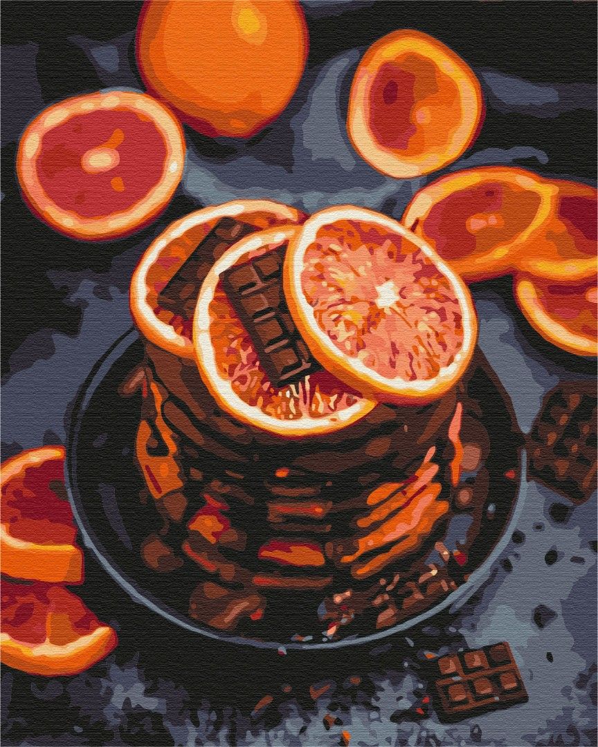 Tapybos rinkinys "Citrus pancakes"  (50cm x 40cm)