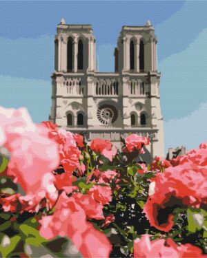 Tapybos rinkinys Notre dame cathedral  (50cm x 40cm)