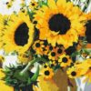 Tapybos rinkinys "Bouquet of sunflowers"  (50cm x 40cm)