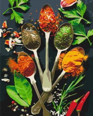 Krāso pēc cipariem „Symphony of spices“ (50x40 cm)