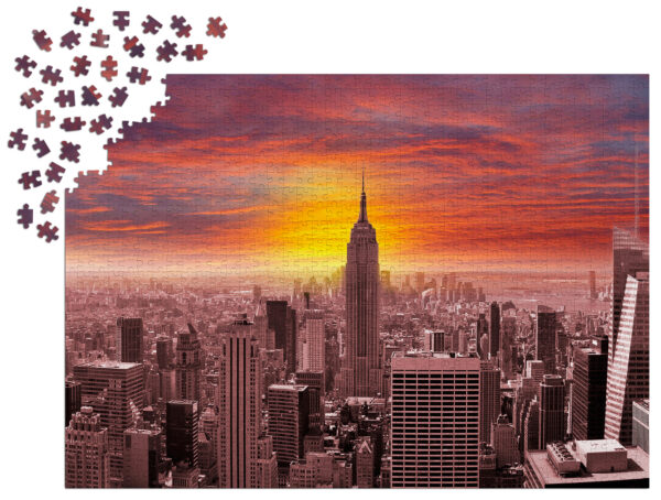 Dėlionė „Sunset Over New York Skyline“, 1000 det.