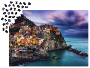Pusle „Manarola at Dusk, Cinque Terre, Italy“, (1000 osa)