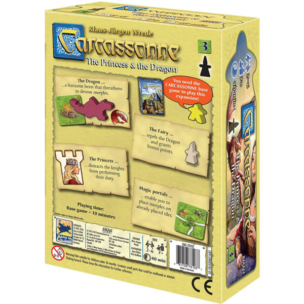 Carcassonne: papildymas 3 – The Princess & The Dragon
