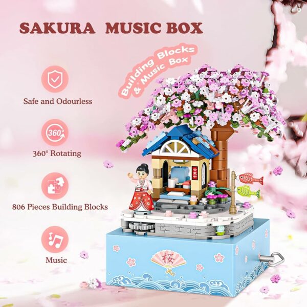 LOZ Dėlionė 'Sakura (music box)'