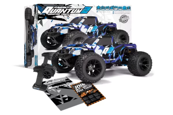 Quantum2 MT 1/10 4WD Monster Truck (mėlynas)