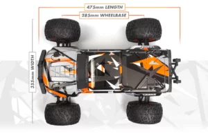 Quantum2 MT 1/10 4WD Monster Truck (oranžinis)