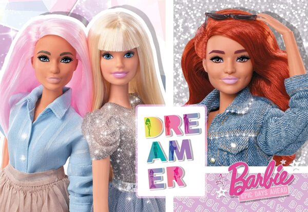 Barbie blizganti dėlionė (108 det.)